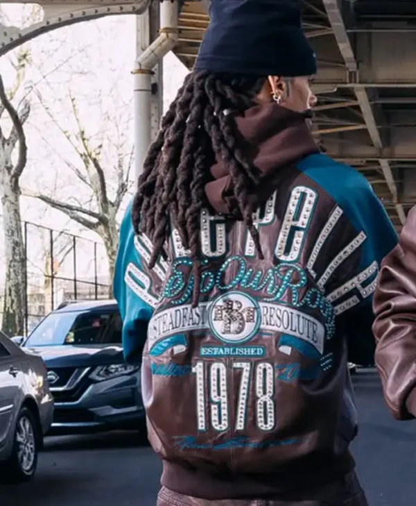 True To Our Roots Brown Leather Jacket