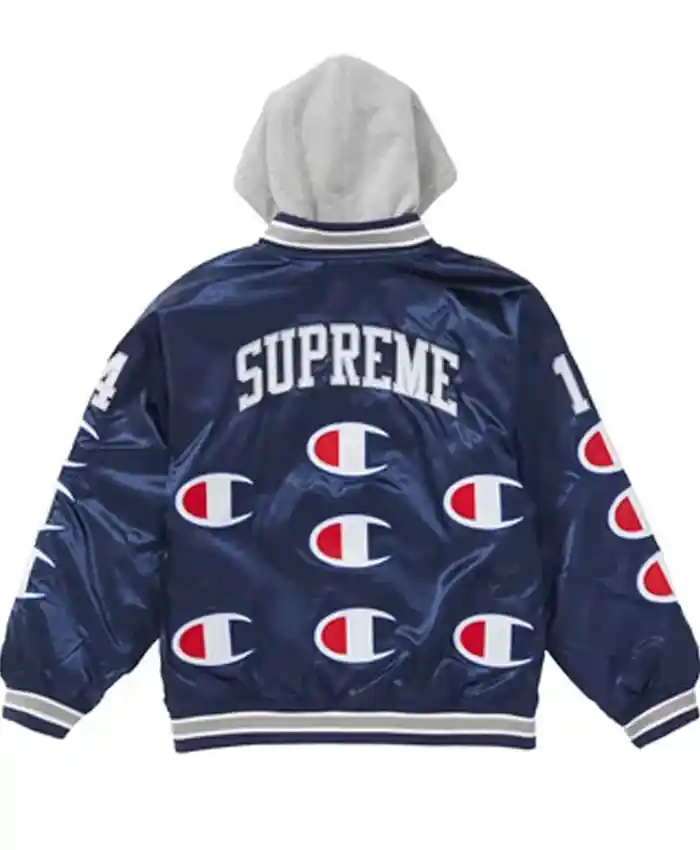 Varsity Supreme Champion Satin Jacket with Hood Available Now