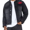 Von Dutch Men’s Black Washed Denim Jacket