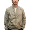 Wes Bentley Beige Bomber Jacket