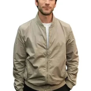 Wes Bentley Beige Bomber Jacket