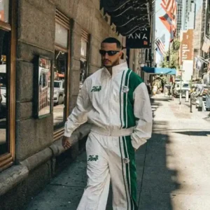 White And Green Tracksuit