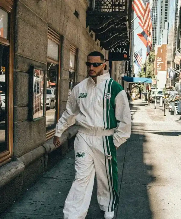 White And Green Tracksuit
