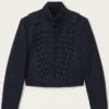 Women’s All Saints Navy Wool Napoleon Jacket
