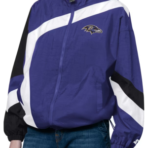 Women’s Baltimore Ravens Starter Purple Vintage Windbreaker Jacket