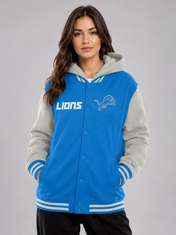 Women’s Detroit Lions 2026 New Era Hoodie Jacket