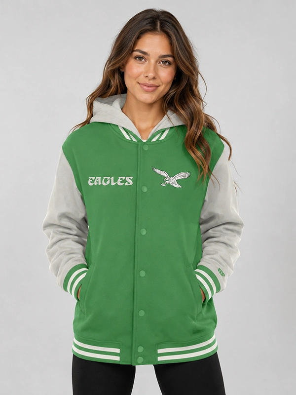Women’s Philadelphia Eagles 2026 New Era Hoodie Jacket