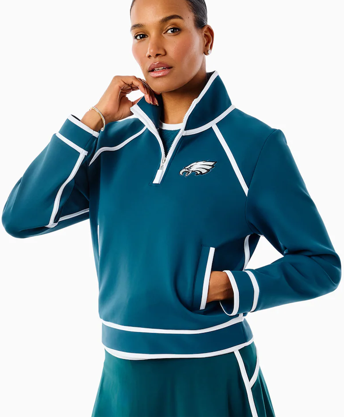 Women’s Philadelphia Eagles x Addison Bay Quarter-Zip Jacket