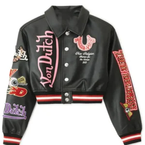 Women’s True Religion Von Dutch Leather Jacket