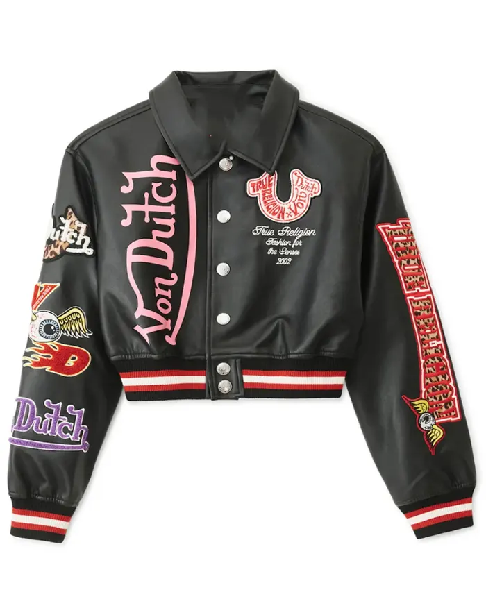 Women’s True Religion Von Dutch Leather Jacket
