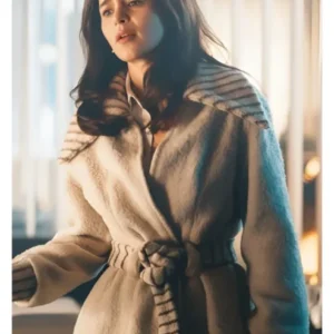 Wool Blend Wrap Coat