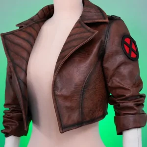 X-Men Rogue Brown Leather Brown Cosplay Jacket