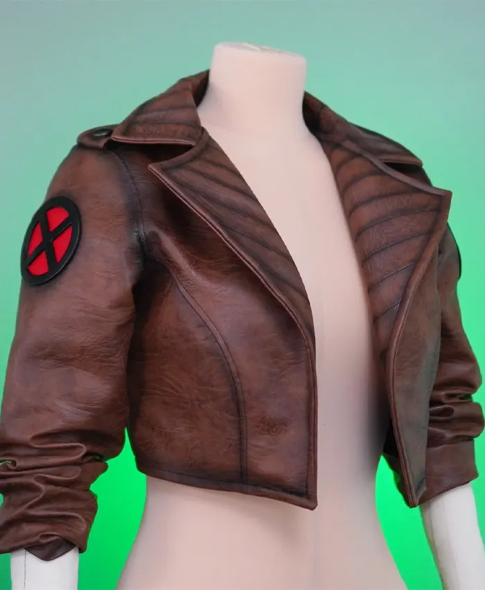 X-Men Rogue Brown Leather Cosplay Jacket Available Now