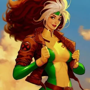 X-Men Rogue Brown Leather Cosplay Jacket Shop Now
