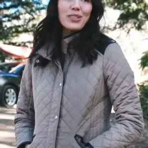 Yellowstone Michaela Conlin Grey Quilted Jacket