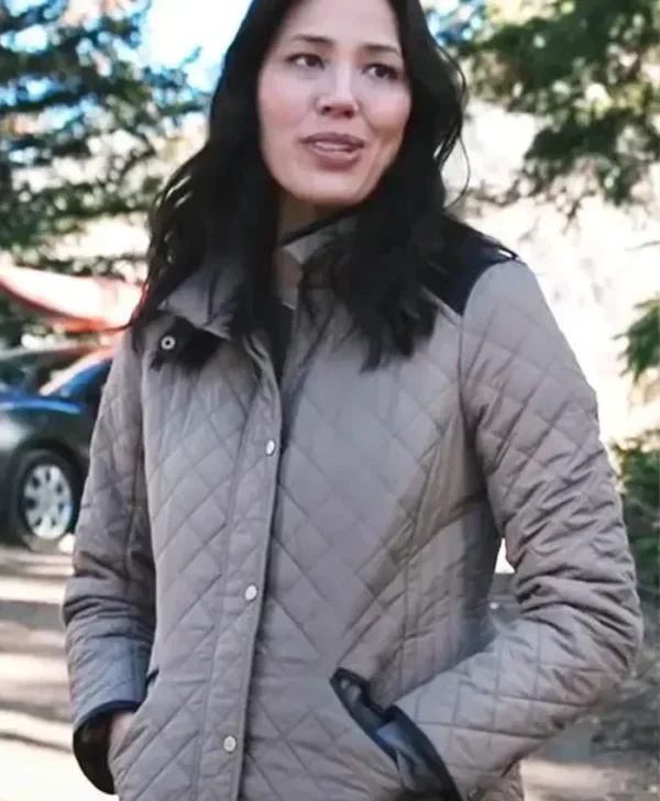 Yellowstone Michaela Conlin Grey Quilted Jacket