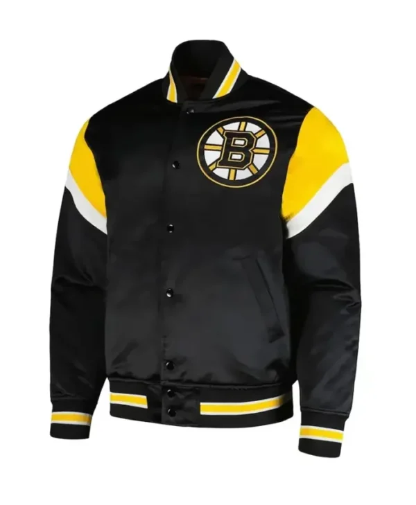 black varsity jacket men
