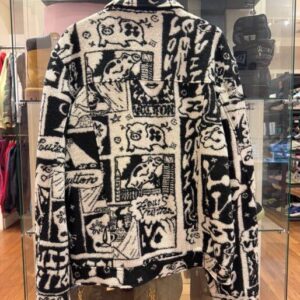 black white designer jacket
