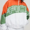 boohooMAN Oversized Official Colour Block Sports Jacket