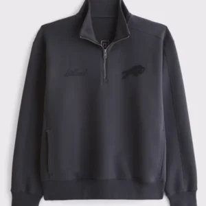 buy Abercrombie Buffalo Bills YPB neoKNIT MAX Half-Zip Sweatshirt