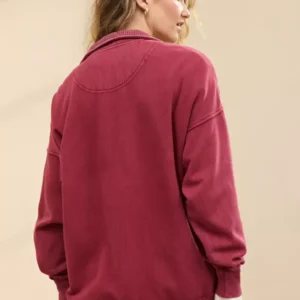 buy Aerie Getaway Quarter Snap Sweatshirt