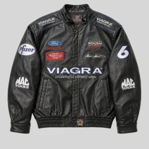 buy Drake Viagra Racing Leather Jacket