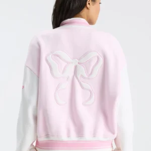 buy Fanatics x LoveShackFancy Miami College Varsity Jacket