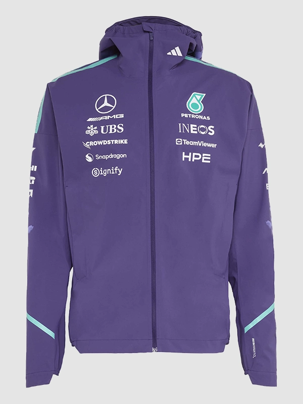 buy Mercedes AMG F1 Vanda Bloom Team Rain Jacket