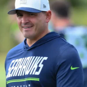 buy Mike Macdonald Preseason 2026 Seahawks Short Sleeve Hooded T-Shirt