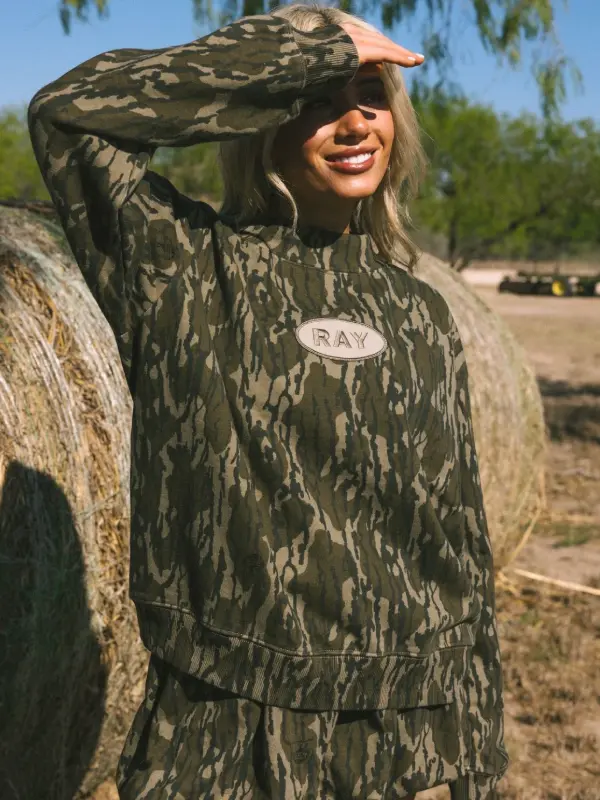 buy Mossy Oak Mock Neck Sweatshirt