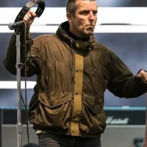 buy Oasis Tour Liam Gallagher Olive Green Jacket