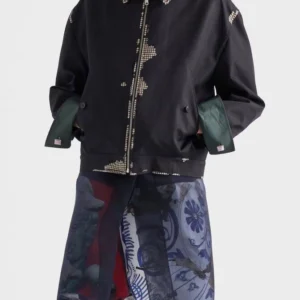 buy Prada bonded leather jacket