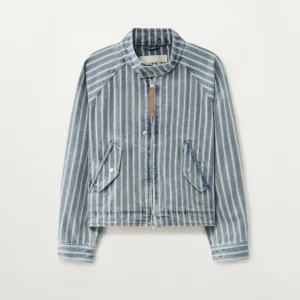 buy Stripe Denim Harrington Jacket