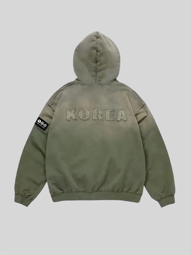 buy now BTS Arirang Tour Green Zip-Up Korea Hoodie
