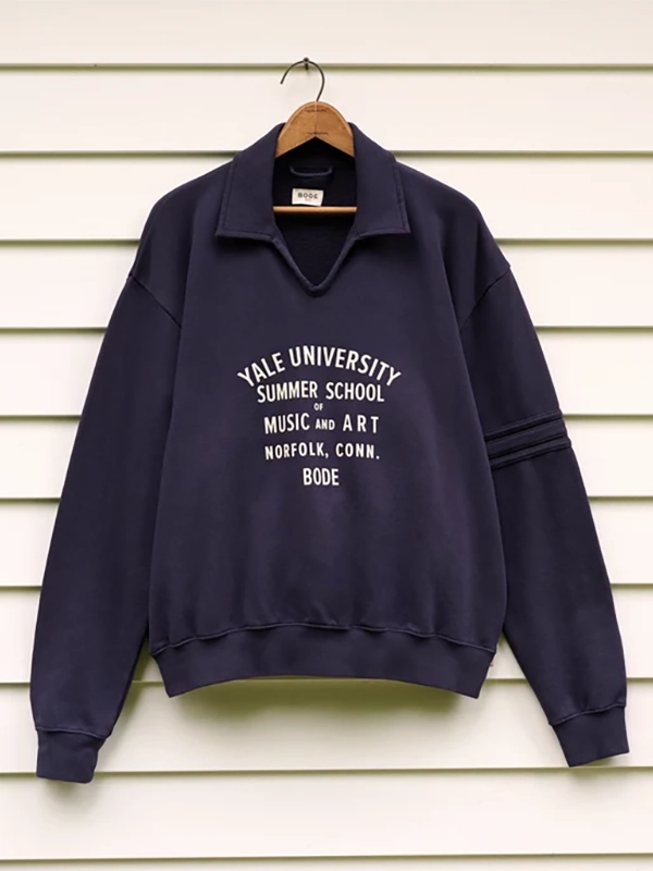 buy now Bode x Yale School of Music Polo Sweatshirt