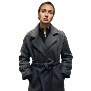 buy now Graveyard S03 2026 Birce Akalay Charcoal Gray Coat