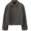 buy now Honest Renovations S04 Jessica Alba Grey Wool Jacket