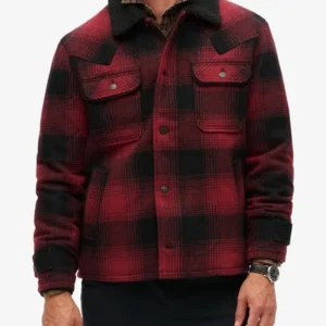 buy now Men’s Superdry Red Plaid Jacket