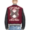 buy now OFF White x AC Milan Varsity Jacket