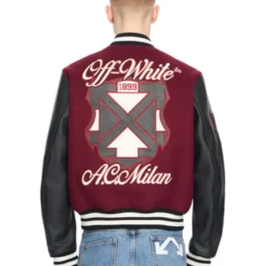 buy now OFF White x AC Milan Varsity Jacket