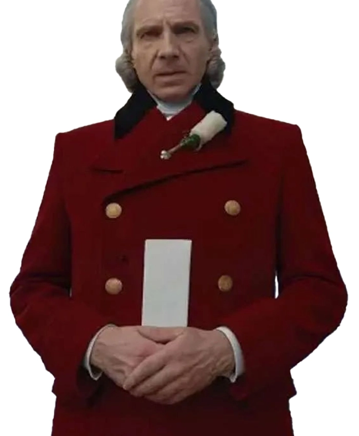buy now Sunrise on the Reaping 2026 Ralph Fiennes Red Coat