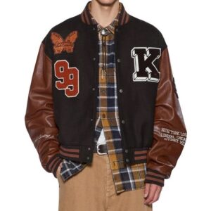 chocolate varsity jacket men