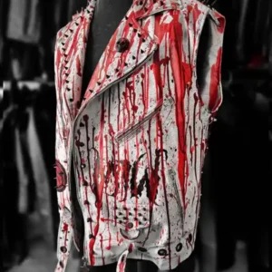 gothic leather vest