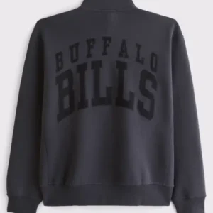 order now Abercrombie Buffalo Bills YPB neoKNIT MAX Half-Zip Sweatshirt