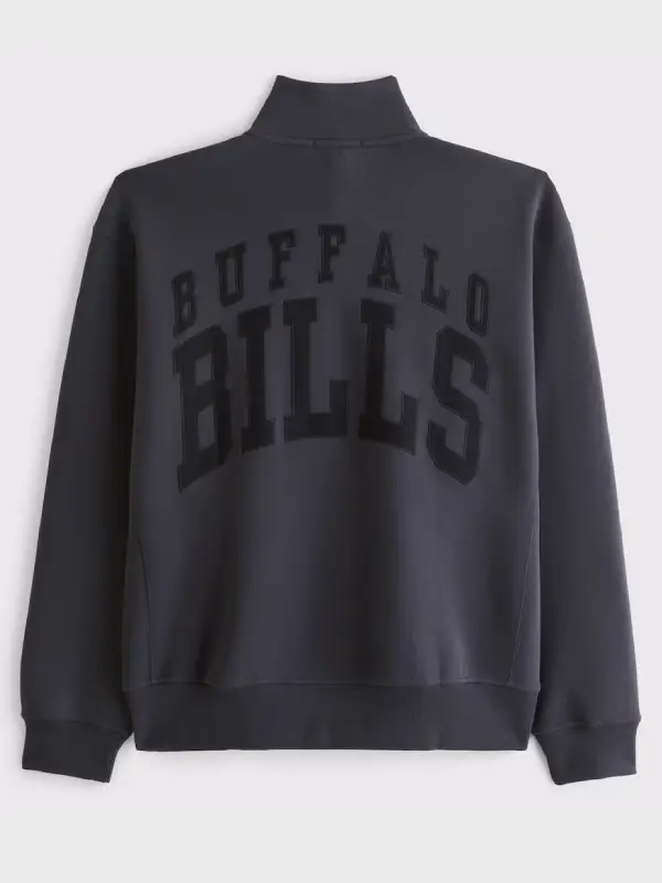 order now Abercrombie Buffalo Bills YPB neoKNIT MAX Half-Zip Sweatshirt
