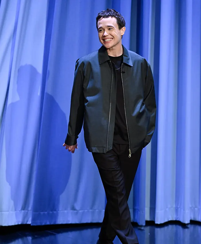 order now Elliot Page The Tonight Show Black Jacket For Sale
