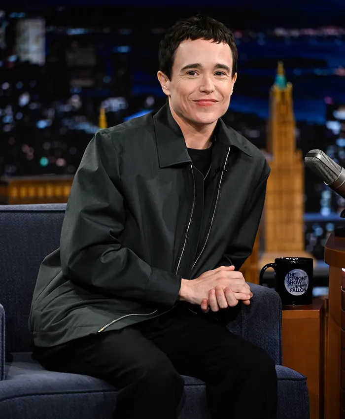order now Elliot Page The Tonight Show Black Jacket
