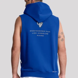 order now Los Angeles Rams 2026 Sideline Sleeveless Hoodie