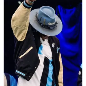 order now NFC Wild Card Playoffs Cam Newton Panthers Varsity Jacket