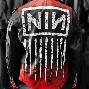 order now Nine Inch Nails Black Leather Biker Jacket